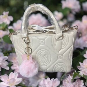 Valentino Orlandi Quilted Monogram Hand Bag/Crossbody Bag